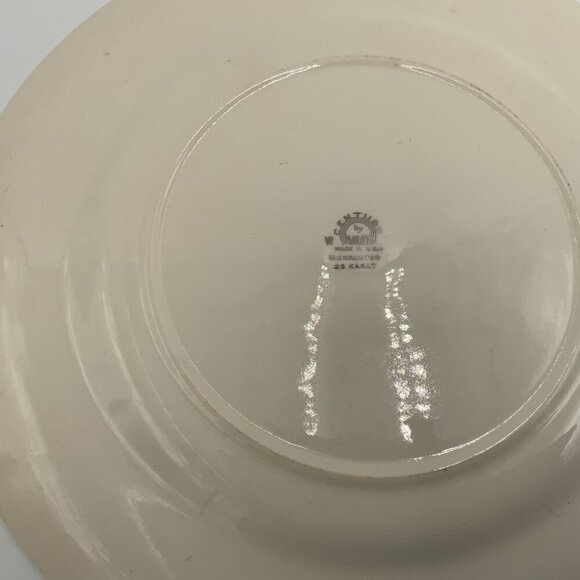 Vintage Victorian Century by Salem China Dinner Plate Made in USA 23k Gold - Picture 7 of 7